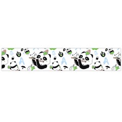 Giant Panda Bear Pattern Large Premium Plush Fleece Scarf 