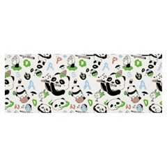 Giant Panda Bear Pattern Banner And Sign 8  X 3  by Jancukart