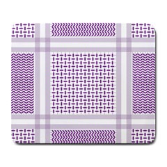 Square Purple Pattern Bead Purple Keffiyeh Purple Geometric Headdress Angle Violet Rectangle Large Mousepad