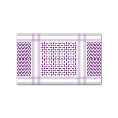 Square Purple Pattern Bead Purple Keffiyeh Purple Geometric Headdress Angle Violet Rectangle Sticker Rectangular (100 Pack) by Jancukart