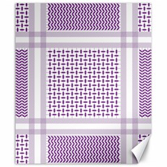 Square Purple Pattern Bead Purple Keffiyeh Purple Geometric Headdress Angle Violet Rectangle Canvas 20  X 24  by Jancukart