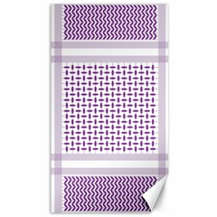 Square Purple Pattern Bead Purple Keffiyeh Purple Geometric Headdress Angle Violet Rectangle Canvas 40  X 72  by Jancukart