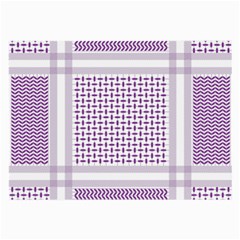 Square Purple Pattern Bead Purple Keffiyeh Purple Geometric Headdress Angle Violet Rectangle Large Glasses Cloth (2 Sides) by Jancukart