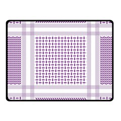 Square Purple Pattern Bead Purple Keffiyeh Purple Geometric Headdress Angle Violet Rectangle One Side Fleece Blanket (small) by Jancukart