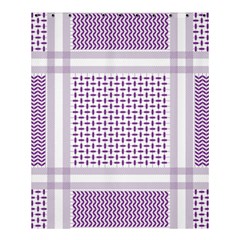 Square Purple Pattern Bead Purple Keffiyeh Purple Geometric Headdress Angle Violet Rectangle Shower Curtain 60  X 72  (medium)  by Jancukart