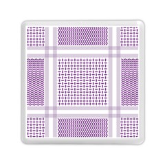 Square Purple Pattern Bead Purple Keffiyeh Purple Geometric Headdress Angle Violet Rectangle Memory Card Reader (square)