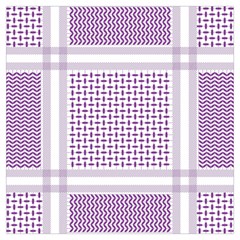 Square Purple Pattern Bead Purple Keffiyeh Purple Geometric Headdress Angle Violet Rectangle Lightweight Scarf 