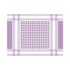 Square Purple Pattern Bead Purple Keffiyeh Purple Geometric Headdress Angle Violet Rectangle One Side Premium Plush Fleece Blanket (mini) by Jancukart