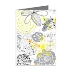 Doodle Flowers Hand Drawing Pattern Mini Greeting Cards (Pkg of 8) Right