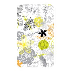 Doodle Flowers Hand Drawing Pattern Memory Card Reader (rectangular)