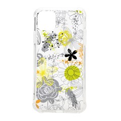 Doodle Flowers Hand Drawing Pattern Iphone 11 Pro Max 6 5 Inch Tpu Uv Print Case