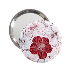 Red Hibiscus Flowers Art 2 25  Handbag Mirrors