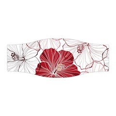 Red Hibiscus Flowers Art Stretchable Headband