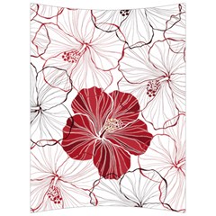 Red Hibiscus Flowers Art Back Support Cushion