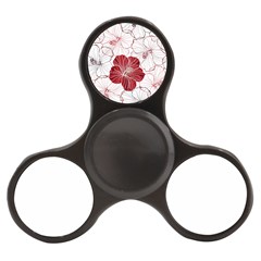 Red Hibiscus Flowers Art Finger Spinner