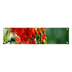 Gathering Sping Flowers  Banner And Sign 4  X 1  by artworkshop