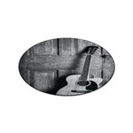 Acoustic Guitar Sticker (Oval) Front