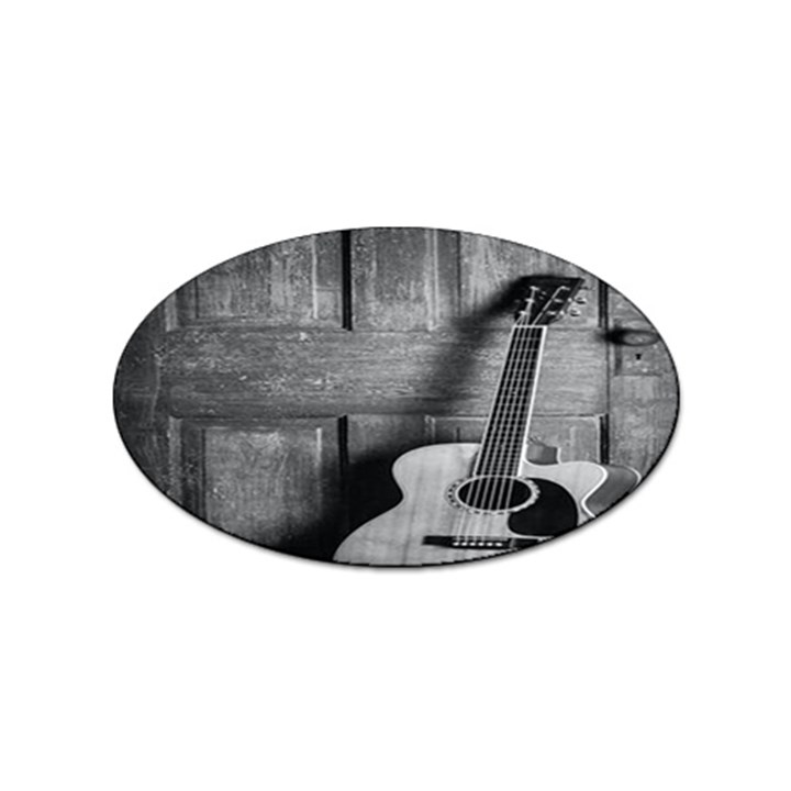 Acoustic Guitar Sticker (Oval)