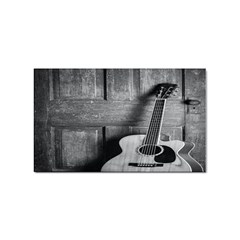 Acoustic Guitar Sticker Rectangular (10 Pack)