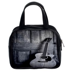 Acoustic Guitar Classic Handbag (two Sides) by artworkshop