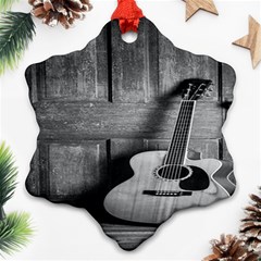 Acoustic Guitar Snowflake Ornament (two Sides) by artworkshop