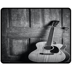 Acoustic Guitar Fleece Blanket (medium) by artworkshop