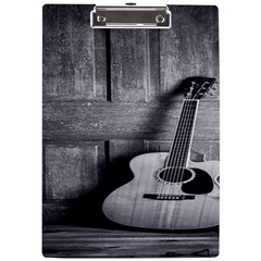 Acoustic Guitar A4 Acrylic Clipboard by artworkshop