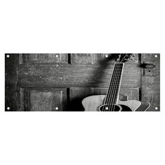 Acoustic Guitar Banner And Sign 8  X 3 