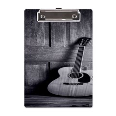 Acoustic Guitar A5 Acrylic Clipboard by artworkshop