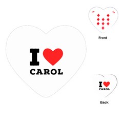 I Love Carol Playing Cards Single Design (heart) by ilovewhateva