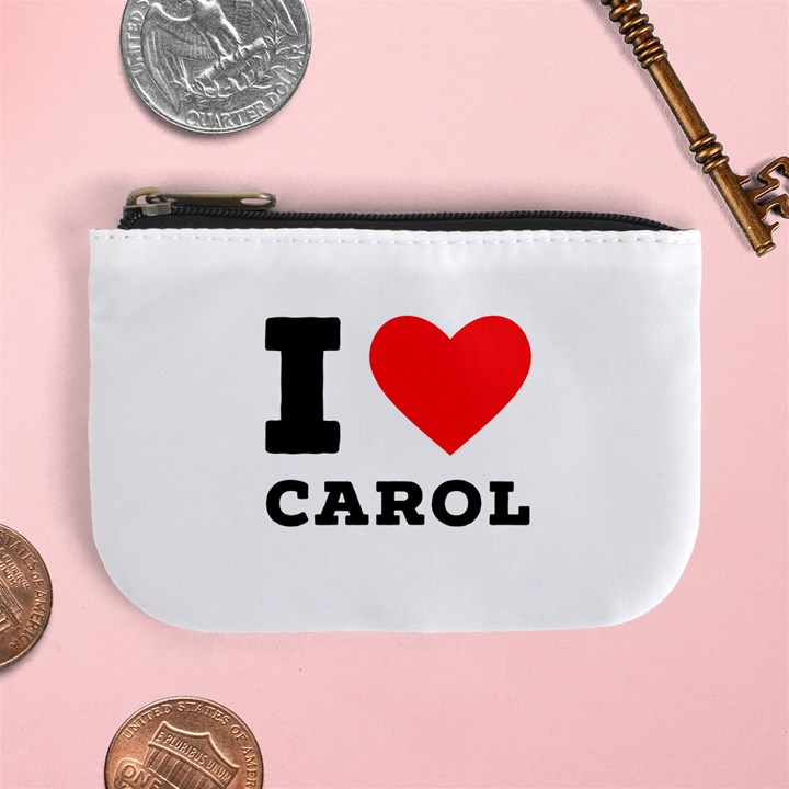 I love carol Mini Coin Purse