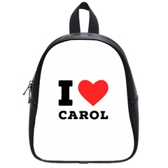 I Love Carol School Bag (small) by ilovewhateva