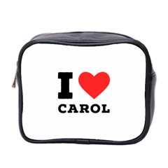 I Love Carol Mini Toiletries Bag (two Sides) by ilovewhateva