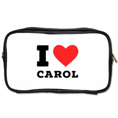 I Love Carol Toiletries Bag (one Side) by ilovewhateva