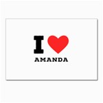 I love amanda Postcards 5  x 7  (Pkg of 10) Front