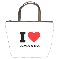 I Love Amanda Bucket Bag by ilovewhateva