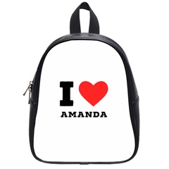 I Love Amanda School Bag (small) by ilovewhateva