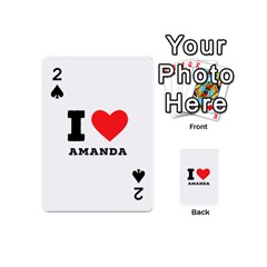 I Love Amanda Playing Cards 54 Designs (mini) by ilovewhateva