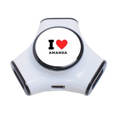 I Love Amanda 3-port Usb Hub by ilovewhateva