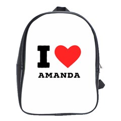 I Love Amanda School Bag (xl)