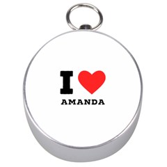 I Love Amanda Silver Compasses by ilovewhateva