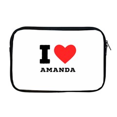 I Love Amanda Apple Macbook Pro 17  Zipper Case by ilovewhateva