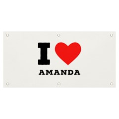 I Love Amanda Banner And Sign 6  X 3  by ilovewhateva