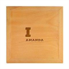 I Love Amanda Wood Photo Frame Cube by ilovewhateva