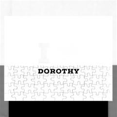 I Love Dorothy  Rectangular Jigsaw Puzzl by ilovewhateva