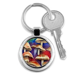 Mushroom Key Chain (round) by GardenOfOphir