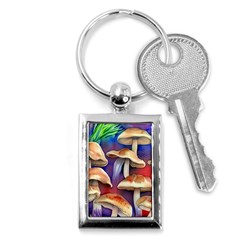 Mushroom Key Chain (rectangle) by GardenOfOphir