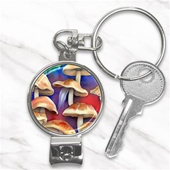 Mushroom Nail Clippers Key Chain by GardenOfOphir