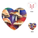 Mushroom Playing Cards Single Design (Heart) Front