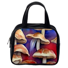 Mushroom Classic Handbag (one Side) by GardenOfOphir